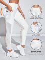 Daily&Casual High-Waisted Sport Leggings With Side Pockets