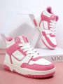 Girls Colorblock Lace Up Front High Top Sneakers