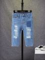 SHEIN Washed Distressed Denim Jeans For Baby Boy