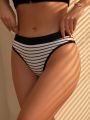 SHEIN 3pack Striped Print Contrast Binding Brief