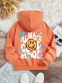 Teen Girls' Casual Long Sleeve Sweatshirt, Suitable For Autumn And Winter