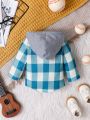 Fashionable Casual Plaid Jacket For Baby Boys