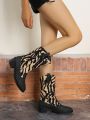 Women's Western Ankle Boots Mid-calf Length Fashionable Boots
