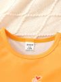 Baby Boys' Cute Lion Pattern Round Neck T-Shirt Top For Spring And Summer