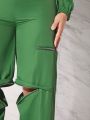 Minami Half Zip Top & Wide Leg Pants Set