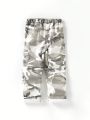 Girls Street Camouflage Cargo Pocket Denim Trousers