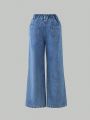 Girls' Everyday Casual Vintage Distressed Jeans
