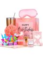 Happy Birthday Gifts for Women - Birthday Gift Baskets for Women Friendship Sister Female Friend Girlfriend Mom  Bath Relaxing Spa Presents Set for Woman  Unique Gifts Box for Women Who Have Everything
