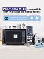 Phomemo M110 Label Makers - Portable Bluetooth Thermal Label Maker Printer for Barcode, Clothing, Jewelry, Retail, Mailing, Wireless Sticker Label Printer Compatible with Android & iOS System, with 1pack 40×30mm Label