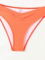 SHEIN Swim Basics Ladies' Solid Color Swimsuit Set