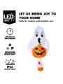 Joiedomi 6 FT Halloween Inflatable Ghost Broke Out from Window with Built-in LED, Blow Up Flying Ghost with Pumpkin for Halloween Window Decor, Halloween Outdoor, Yard, Garden, Lawn Party Decoration