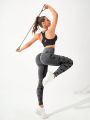SHEIN Yoga Trendy Women's Yoga Sports Leggings
