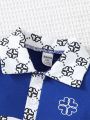 Baby Boys' Printed Short Sleeve Polo Shirt And Shorts Set