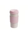 Reusable To-Go Travel Coffee-Cup Portable Cups, 350ml Leakproof Mug Coffee Cup for Hot & Cold Water Coffee and Tea, Rice Husk Fibre, Ultra Lightweight