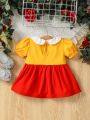 SHEIN Baby Girl'S Palace Style Four-Color Gorgeous Noble Costume