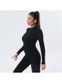1 pair of seamless One-piece shapewear,long sleeve front opening zipper