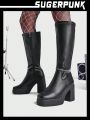 Sugerpunk Women's Black Classic High Boots