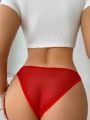 Women's Hollow Out Mesh Triangle Panties