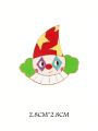 2pcs Universal Funny & Cute Clown Shaped Decorative Brooch