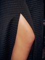 LAZYSMILE Women'S Color Block One Shoulder High Slit Jumpsuit