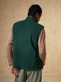 In My Nature Men's Solid Color Zipper Closure Outdoor Vest Jacket