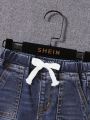 SHEIN Baby Boy's Skinny Washed Jeans