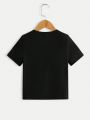 Young Boys' Tiger Head Print Short Sleeve T-Shirt