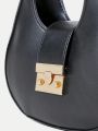 SHEIN BIZwear PU Leather Adjustable Strap Crossbody