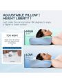 Cervical Pillow, Memory Foam Pillow for Neck Head Shoulder Pain Relief Sleeping Supports Your Head, Ergonomic Orthopedic Contoured Cooling Neck Bed Pillow for Side, Back and Stomach Sleepers