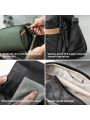 Wash Pouch Hanging Toiletry Bag for Men, Waterproof Kit Travel Makeup Bag Organizer for Toiletries & Cosmetics, Black