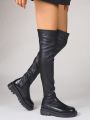 Women's Outdoor Comfortable & Anti-slip Over-the-knee Solid Color Sexy & Fashionable Boots