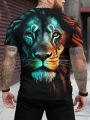 Manfinity LEGND Men's Plus Size Animal Pattern T-shirt