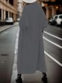 Plus Size Women's Batwing Sleeve Open Front Cardigan