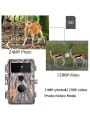 BlazeVideo 2-Pack 24MP 1296P H.264 Waterproof Password Protected Photo and Video Game and Trail Cameras with MP4 Video, No Glow, Night Vision, Motion Activated for Wildlife Hunting