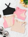 Fashionable And Stylish Baby Girl Tank Tops, Set Of Multiple Pieces