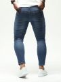 Men's Plus Size Distressed Skinny Jeans