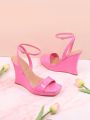 Women'S Fashionable Wedge Heeled & Thick Bottomed Summer Sandals