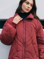 Anewsta Women'S Heart Applique Quilted Padded Jacket