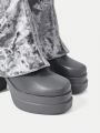 SHEIN SXY Chunky Heeled Platform Fashionable Boots