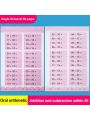 80 Pages/Book Children's Addition and Subtraction Learning Mathematics Workbook Handwritten Arithmetic