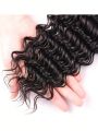 Deep Wave Bundles Human Hair Curly Hair Weave Bundles 1 Pcs Brazilian Human Hair Extensions For Women Natural Black