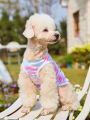 PETSIN Petsin Rainbow Tie Dye Printed Pet Dog/cat Vest