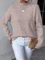 SHEIN Essnce Women's Loose Fit Pullover Sweater