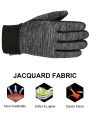 ATARNI Winter Gloves Anti-slip Touch Screen Gloves Warm Gloves Flexible Outdoor Sports Gloves Cold Weather Gloves for Men and Women, Black