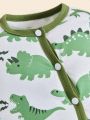 SHEIN 6pcs/Set Baby Boys' Cute Dinosaur Printed Casual Home Wear & Everyday Gift Set