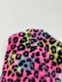 Women's Plus Size Leopard Print Open Front Jacket