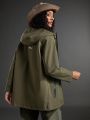 In My Nature Women's Outdoor Zipper Hooded Pocketed Windbreaker Jacket