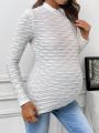 SHEIN Maternity Tight-fitting Long Sleeve T-shirt