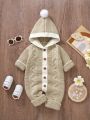 Baby Girls' Comfortable Casual And Simple Hooded Sweater