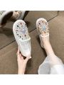 Women's Fisherman Shoes, Lightweight Breathable Mesh Loafers, Hollow Out Flat Slippers, Slip-on Jelly Shoes, Summer